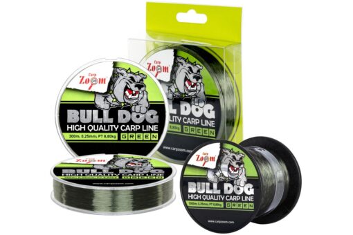 CZ Bull-Dog Monofil pontyozó horgászzsinór, o 0,22 mm, 300 m, 6,9 kg, sötétzöld