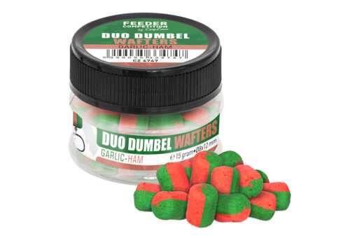 FC Duo Dumbel Wafters horogcsali, o10x14 mm, fokhagyma, sonka, 15 g