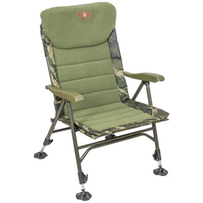 CZ Recliner Komfort horgászfotel, 56x46x42/98 cm, Camou/Fleece