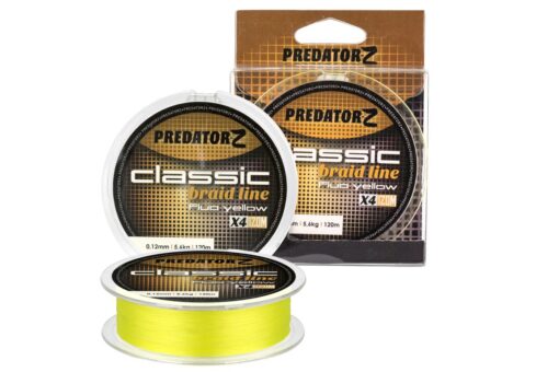 PZ Classic fonott zsinór-fluo sárga, o 0,08 mm, 120 m, 3,9 kg