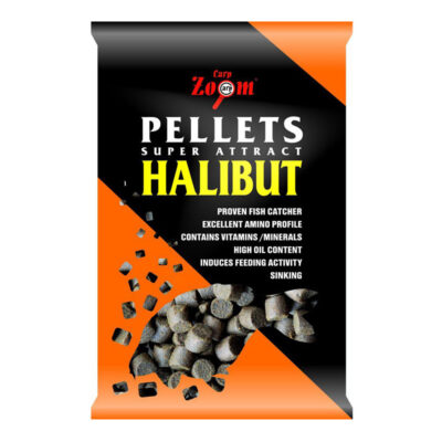 CZ Furat nélküli halibut etetőpellet, 4,5 mm, halibut, fekete, 800 g