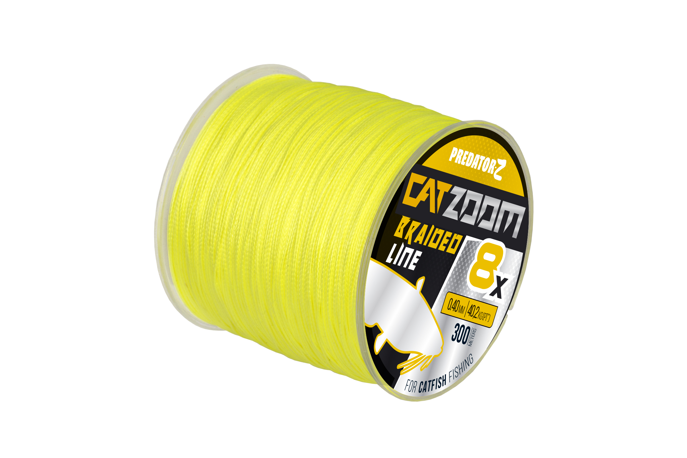 Catzoom 8X fonottzsinór, 0,40 mm, fluo zöld