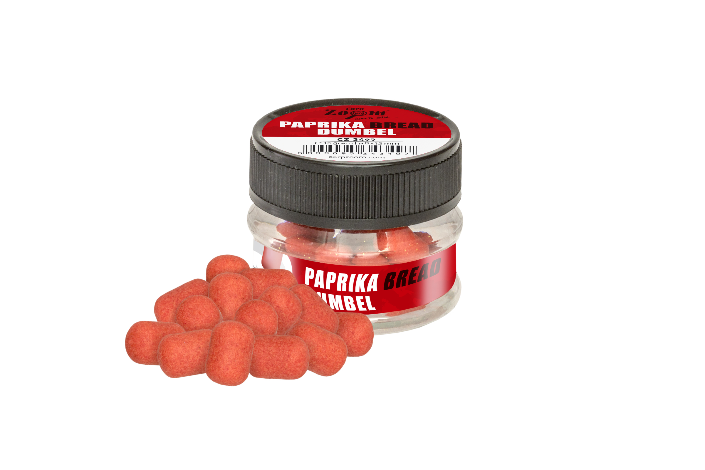 CZ Paprikás kenyér Dumbel Wafters horogcsali, O8x12, paprikás kenyér, 15 g