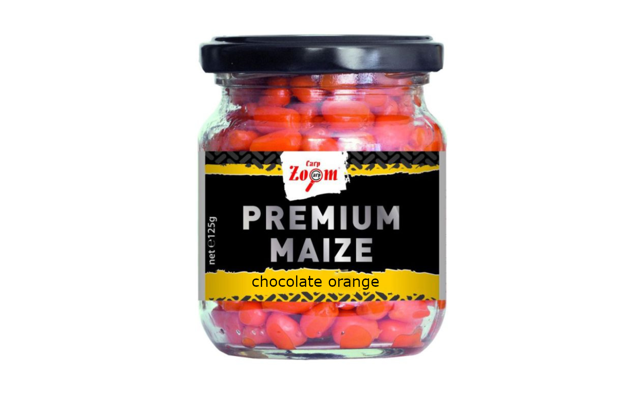 CZ Prémium horgászkukorica, csoki, narancs, 125 g, 220 ml