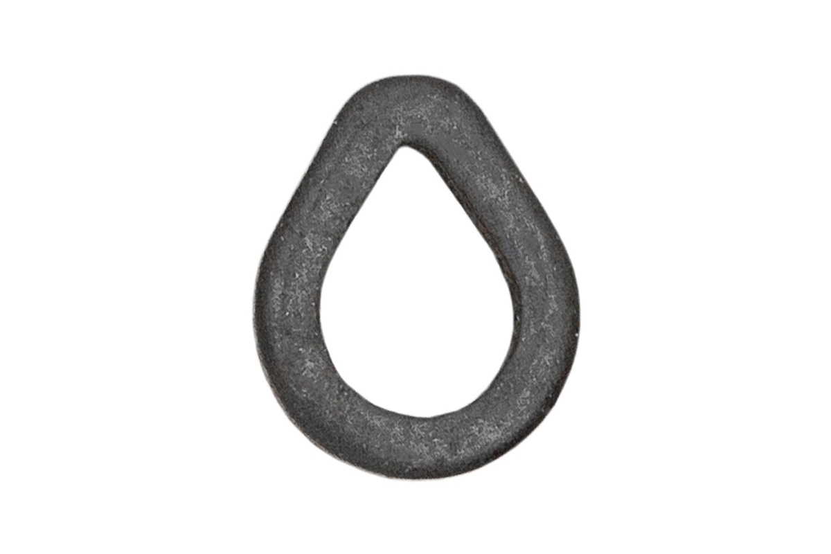 CZ Tear Drop előkegyűrű, 4 mm, matt fekete, 10 db