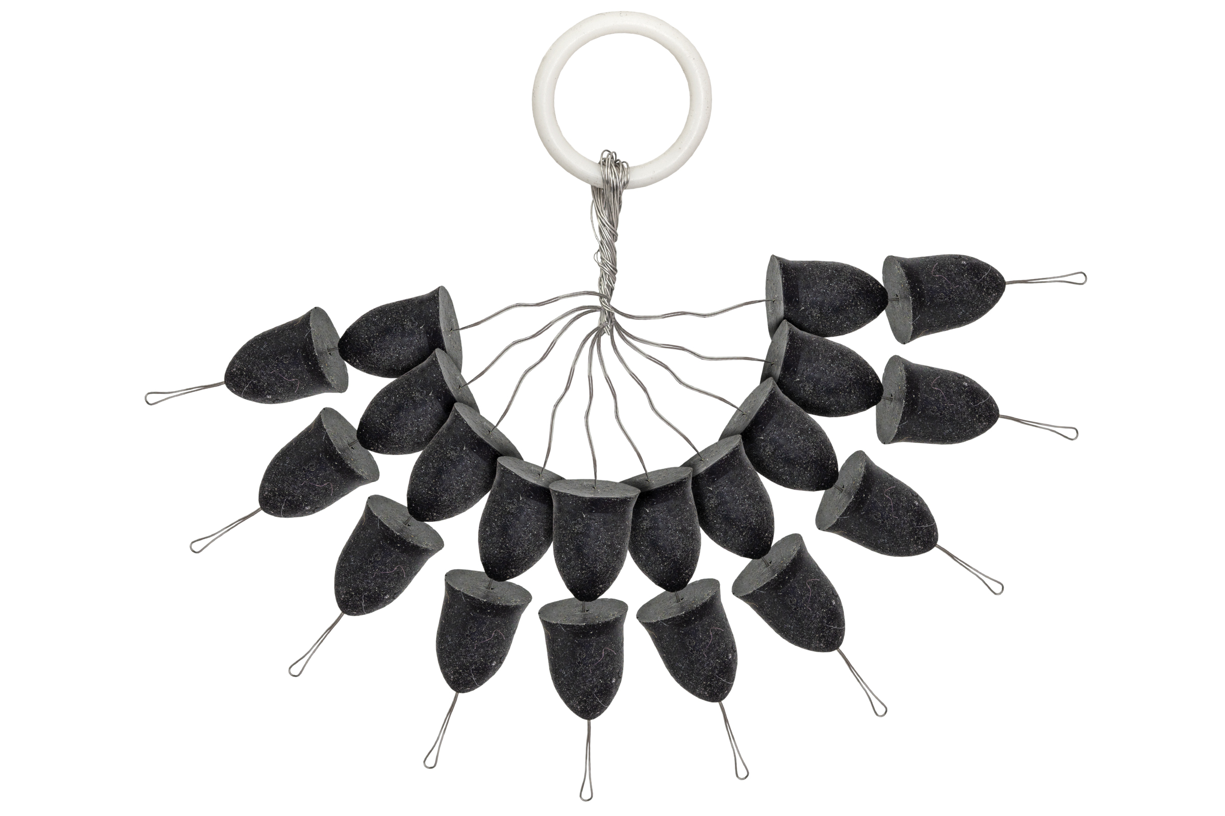 PZ Kúpos gumi stopper fekete, o8x10 mm, 20 db