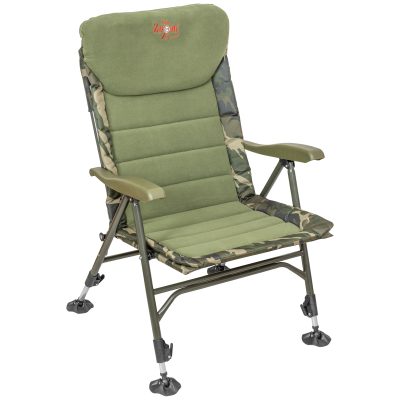 CZ Recliner Komfort horgászfotel, 56x46x42/98 cm, Camou/Fleece