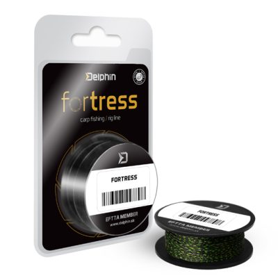 Delphin - Hookline  FORTRESS fekete-zöld fonott előkezsinór