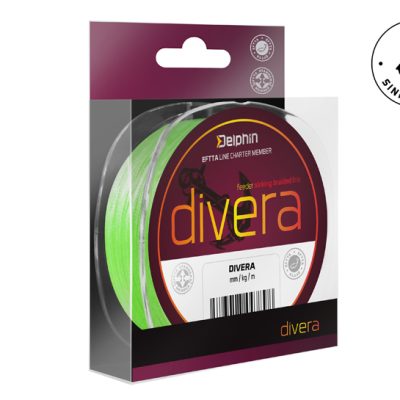 Delphin - DIVERA Feeder / fluo zöld fonott főzsinór