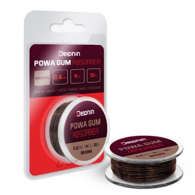 Delphin - POWA GUM Absorber Barna monofil előkezsinór