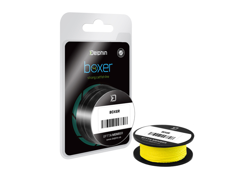 Delphin - BOXER 4 / fluo sárga fonott harcsázó főzsinór