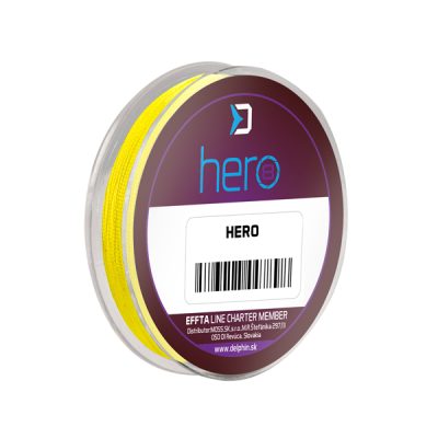 Delphin - HERO 8 / fluo sárga fonott előkezsinór