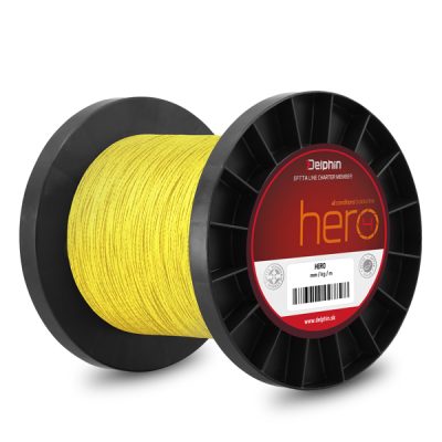 Delphin - HERO 4 / fluo sárga fonott főzsinór