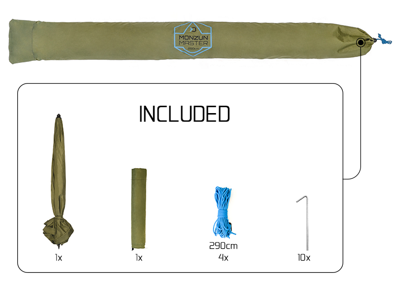 Delphin - MONZUN Master Horgász esernyő oldalfalakkal - Image 8