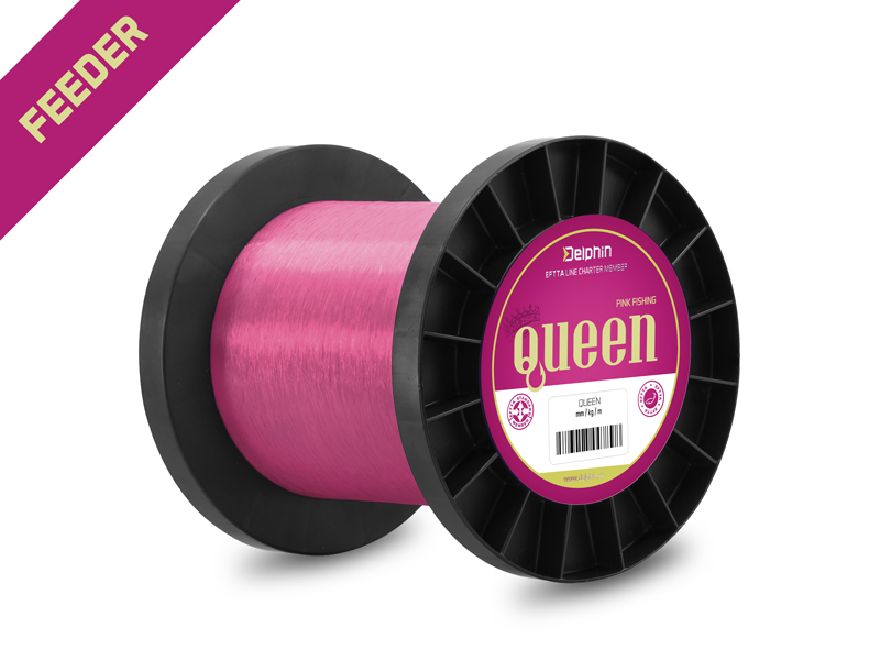 Delphin - QUEEN Feeder / rózsaszín monofil főzsinór