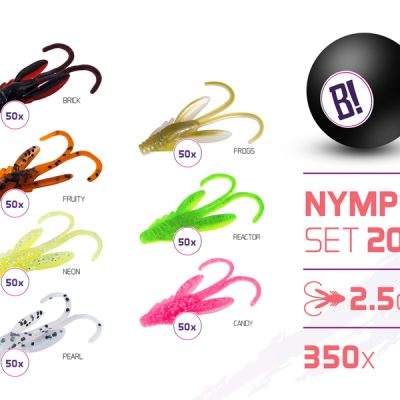 Delphin - BOMB Nympha csali szett 2022 színek 2,5cm / 350db