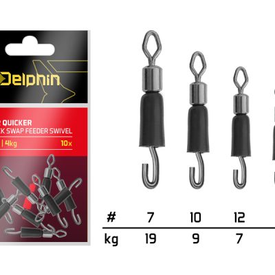Delphin - FDR Quicker Csavarodás mentes gyors forgókapocs / 10db
