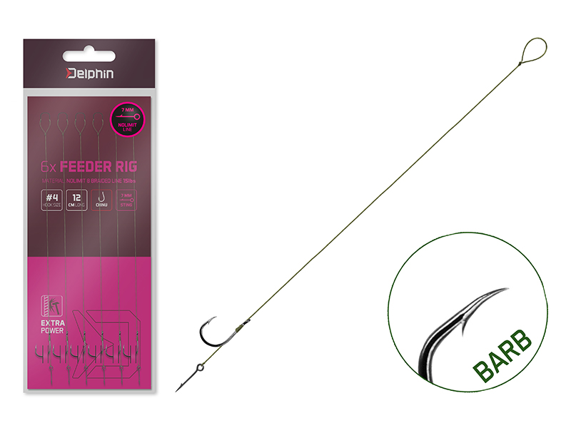 Delphin - Kötött horog NOLIMIT Sting / 6db