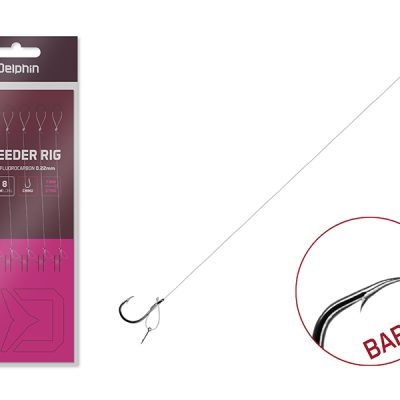 Delphin - Kötött horog FLR D-rig / 6db