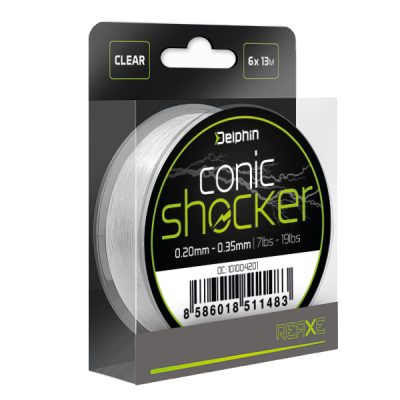Delphin - Kónuszos dobó előke  Conic SHOCKER REAXE / 6x13m monofil előkezsinór