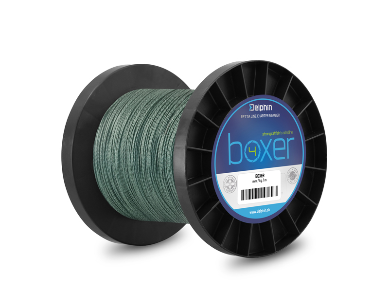 Delphin - BOXER zöld fonott főzsinór