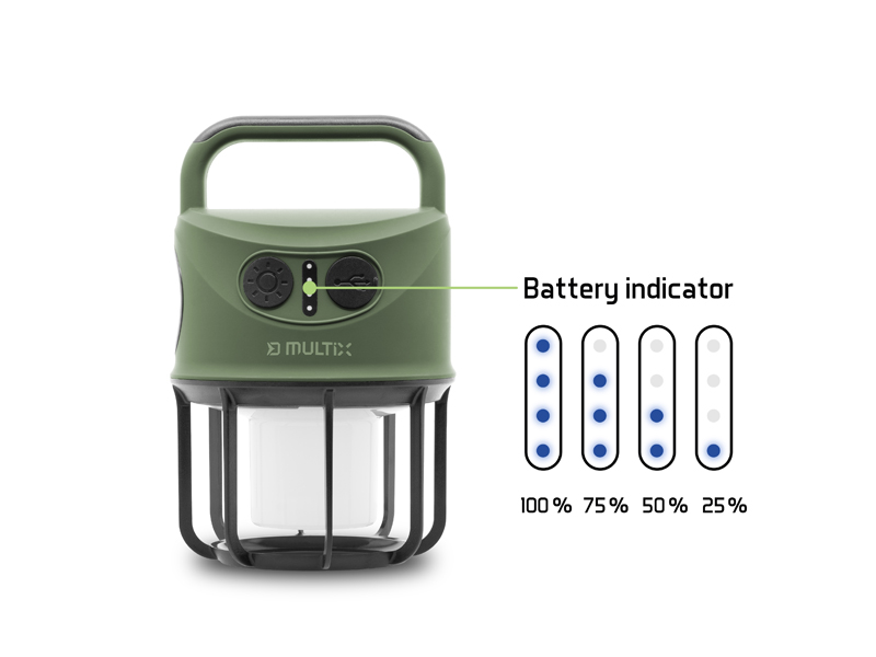 Delphin - Multix Kempinglámpa 3W/4400mAh - Image 3