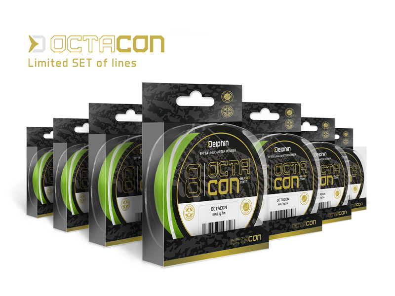 Delphin - OctaCON Line SET Limitált kiadás / fluo zöld fonott főzsinór
