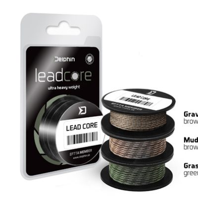 Delphin - LEADCORE zöld Grass fonott előkezsinór