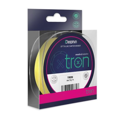 Delphin - TRON fluo sárga fonott főzsinór