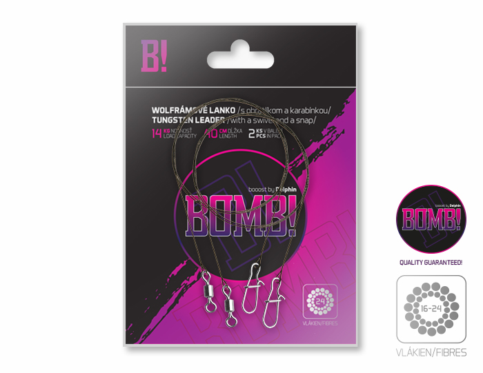 Delphin - Volfrám huzal BOMB! forgóval és kapoccsal - Image 2