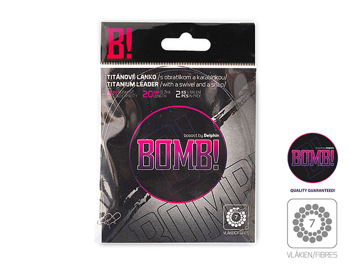 Delphin - Titán előke huzal BOMB! forgóval és kapoccsal - Image 2