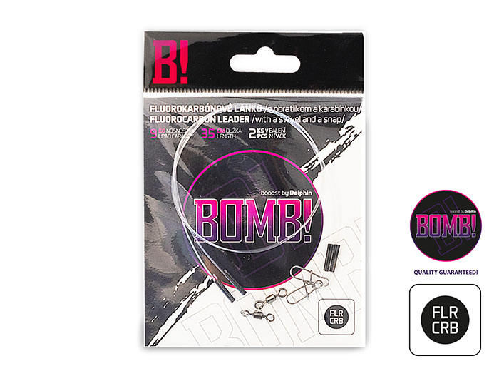 Delphin - Fluorokarbon előke BOMB! forgóval és kapoccsal - Image 2
