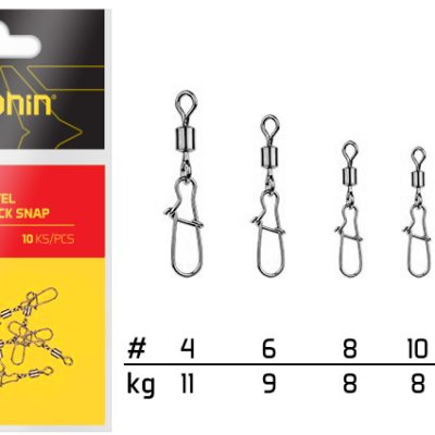 Delphin - Rolling Swivel with Fastlock Snap