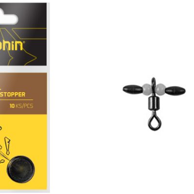 Delphin - Inline swivel with rubber stopper