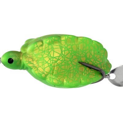 PZ Tortuga teknőcutánzat, 5 cm, 11 g, zöld, arany