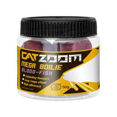 Catzoom Harcsa mega bojli, 30 mm, vér, hal, 50 g