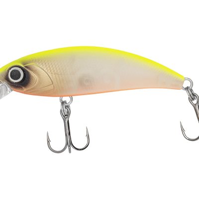 PZ Immortal Shad wobbler, 5 cm, 4 g, fluo sárga, fehér, süllyedő