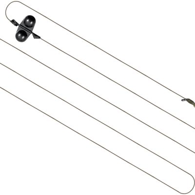 Catzoom Fonott harcsázó előke egyágú horoggal és csörgővel 220 lbs 130cm, #6/0, 1 db