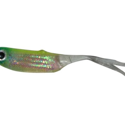 PZ Offspring Tail Killer gumihal halas aromával, 5 cm, zöld, 5 db