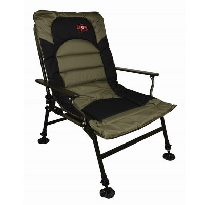 CZ Összkomfortos horgász fotel, 63x60x38/100 cm, zöld