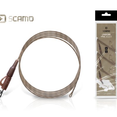 Delphin - sCAMO Leadcore + PinC WOODZ előke / 3db