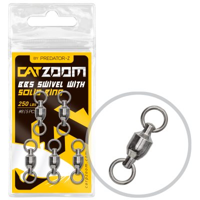 Catzoom csapágyas harcsázó forgó 250 lbs, 8#, 3,8 cm, 5 db