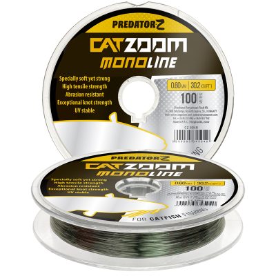 Catzoom Monoline zsinór, o 0,60 mm, 100 m, 30,2 kg, zöld
