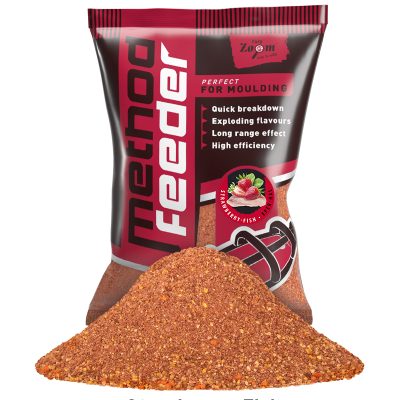 CZ Method Feeder etetőanyag, eper, halas, 1 kg