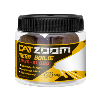 Catzoom Harcsa mega bojli, 30 mm, máj, vér, 50 g