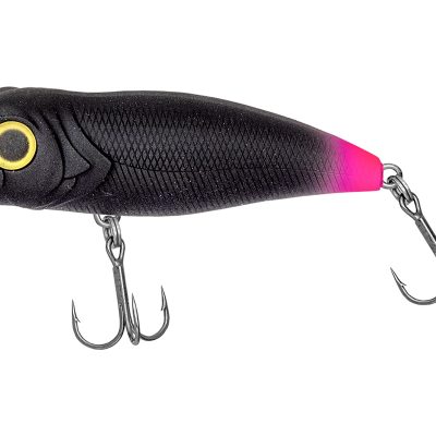 PZ PoppZoom wobbler, 5,5 cm, 5,6 g, fekete, rózsaszín black, úszó