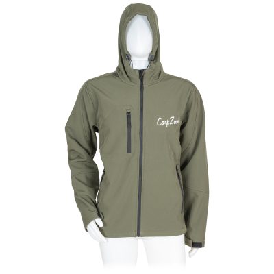 CZ Kapucnis Softshell Kabát, XL, zöld